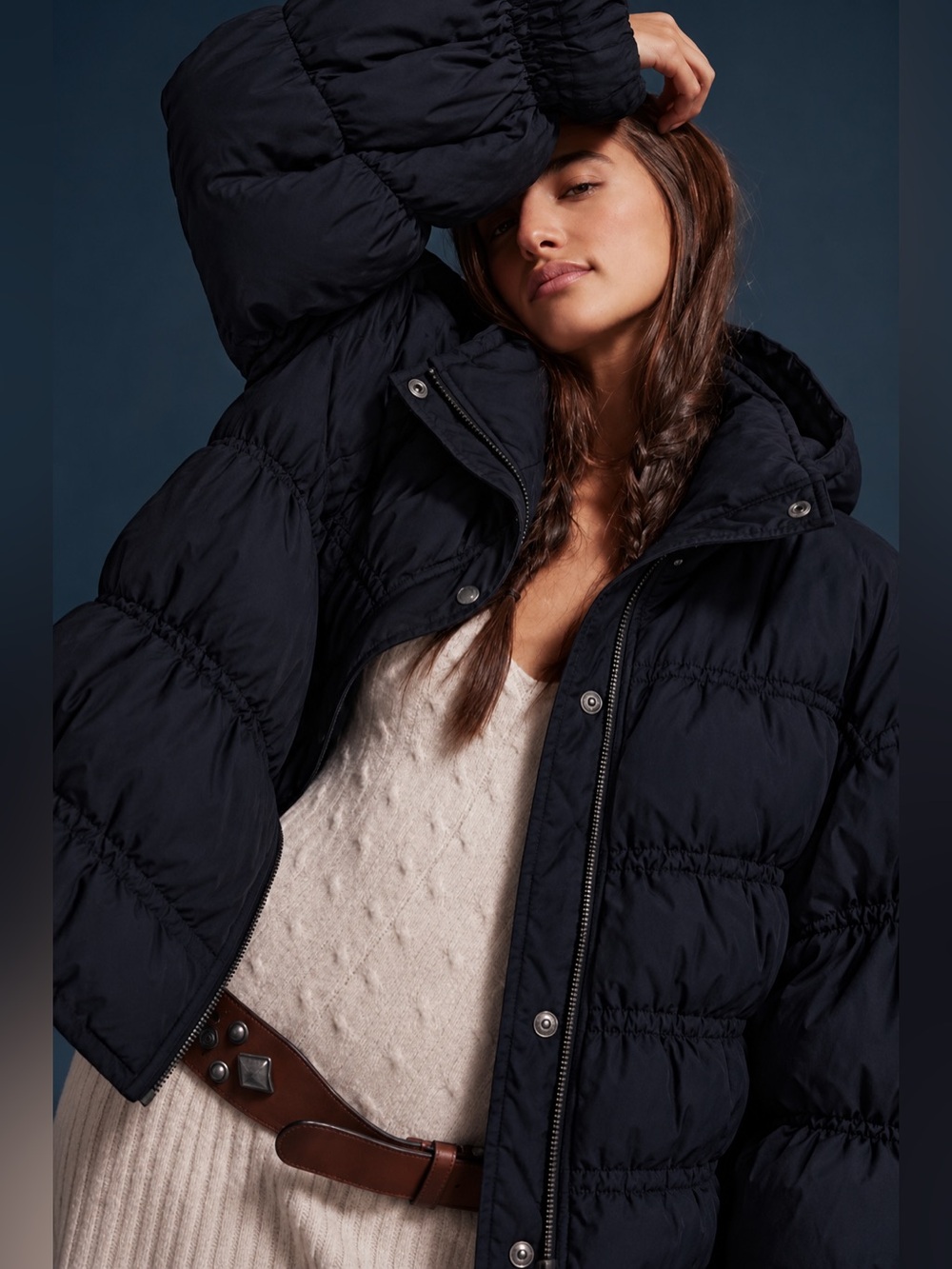 FREE PEOPLE Party Of One Puffer Jacket - black